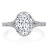 Tacori Dantela 1/2 Way Solid Bottom Diamond Engagement Ring 2672OV85X65W