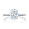 Tacori Platinum Oval Solitaire Engagement Ring 269017OV95X7