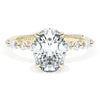 Tacori Sculpted Crescent 1/2 Way Oval Solitaire Engagement Ring 272828OV12.5X9Y