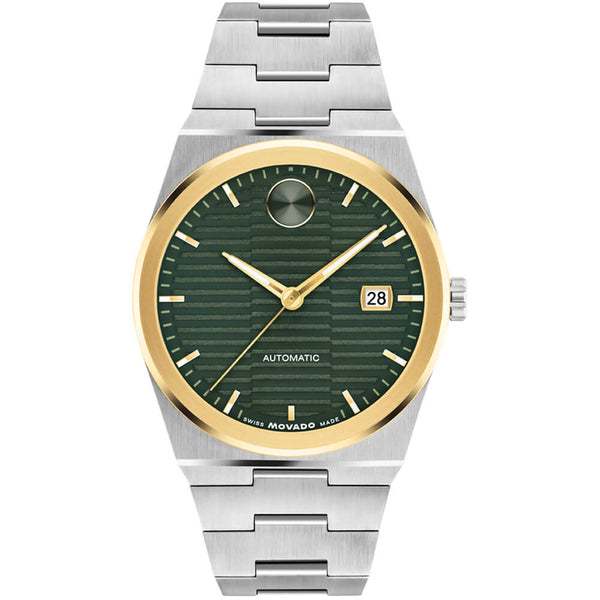 Movado BOLD Quest Two-Tone Green Dial Unisex Watch 3600942