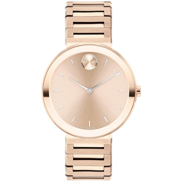 Movado BOLD Horizon Pale Rose Gold Ion-plated Women's Watch 3601089