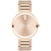 Movado BOLD Horizon Pale Rose Gold Ion-plated Women's Watch 3601089