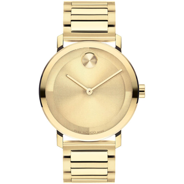 Movado BOLD Evolution 2.0 Gold Tone Ion-Plated Unisex Watch 3601095