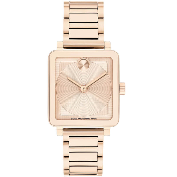 Movado BOLD Evolution 2.0 Square Rose Gold Women's Watch 3601163