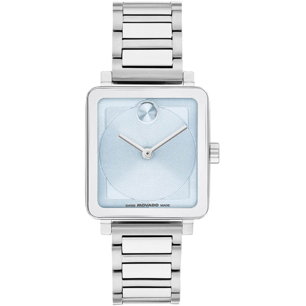 Movado BOLD Evolution 2.0 Square Light Blue Dial Women's Watch 3601164