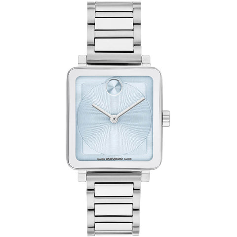 Movado BOLD Evolution 2.0 Square Light Blue Dial Women's Watch 3601164