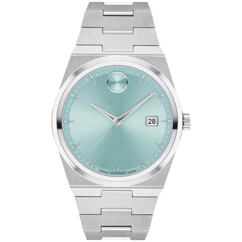 Movado BOLD Quest 40mm Blue Seafoam Dial Unisex Watch 3601243