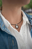 ALOR Women's Black Disc Necklace 08-52-1342-11
