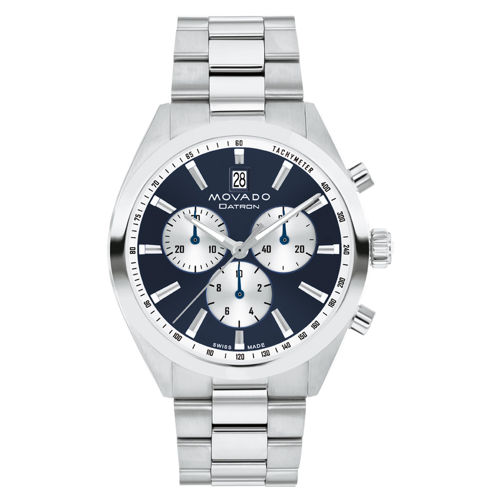 Cheap movado heritage white dial men's watch Free Shipping