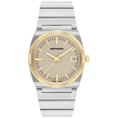 Movado Heritage Ondoplan Two-Tone Unisex Watch 3650216