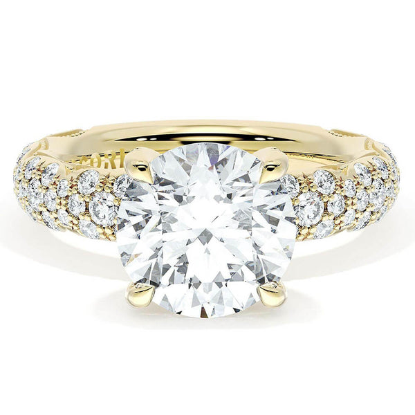Tacori Founder's Collection Round Bloom Engagement Ring 4054RD8534Y
