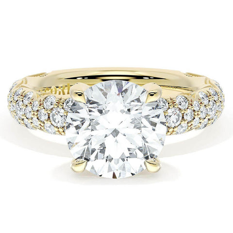 Tacori Founder's Collection Round Bloom Engagement Ring 4054RD8534Y