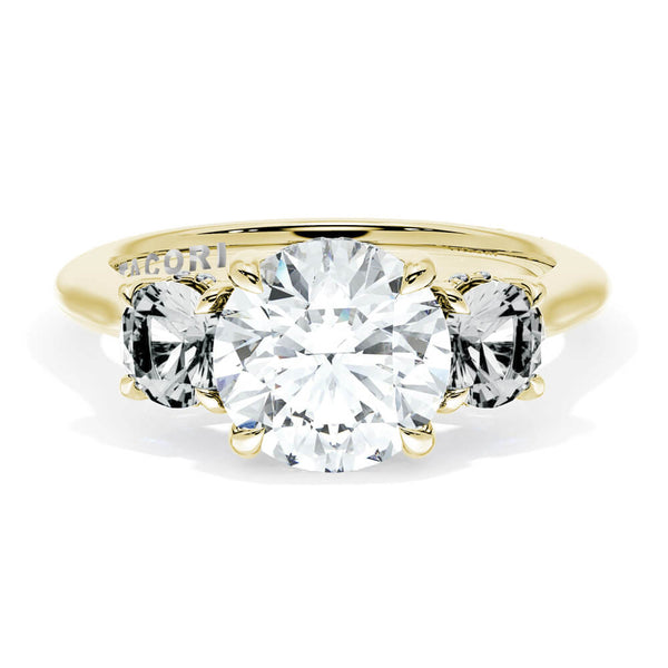 Tacori Founder's Collection Round 3-Stone Engagement Ring 41027RD8Y