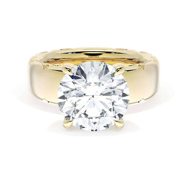 Tacori Founder's Collection Round Solitaire Cigar Band Engagement Ring 4146RD10Y