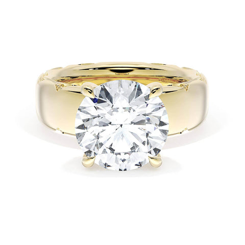 Tacori Founder's Collection Round Solitaire Cigar Band Engagement Ring 4146RD10Y