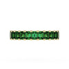 Tacori Emerald Cut Emerald 1/2 Way Band 419Y65EM12
