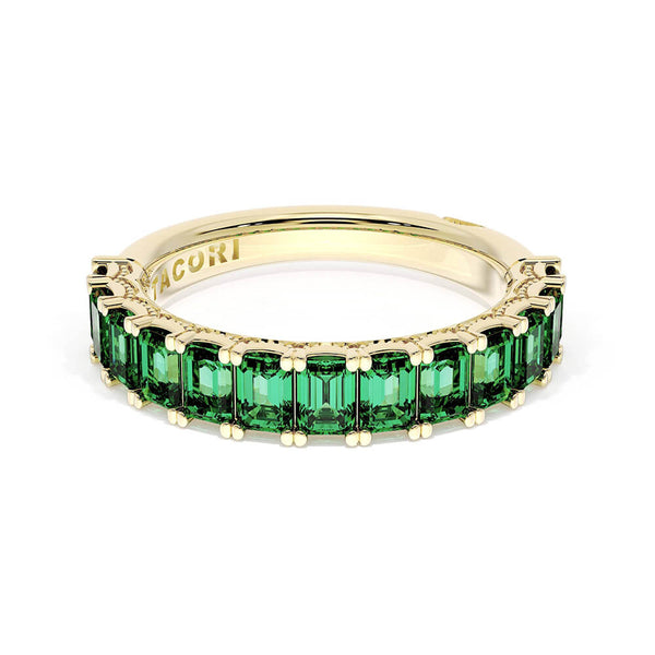 Tacori Emerald Cut Emerald 1/2 Way Band 419Y65EM12
