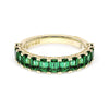 Tacori Emerald Cut Emerald 1/2 Way Band 419Y65EM12