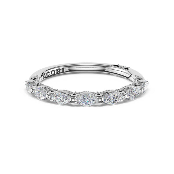 Tacori Sculpted Crescent Diamond 1/2 Way Band 42225B12