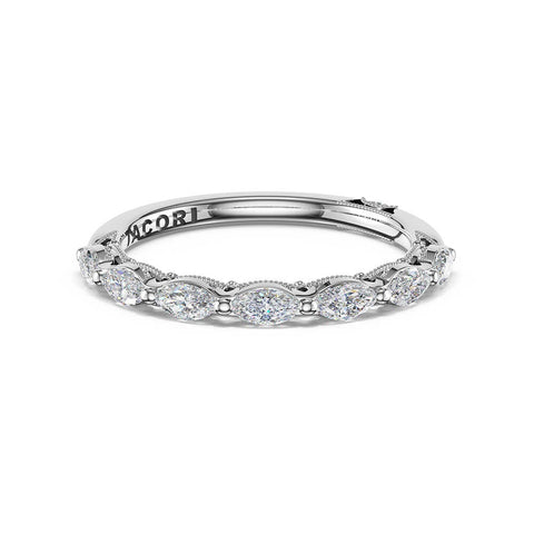 Tacori Sculpted Crescent Diamond 1/2 Way Band 42225B12