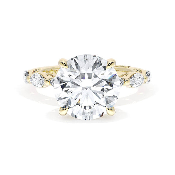 Tacori Sculpted Crescent Round Solitaire Engagement Ring 42228RD9Y