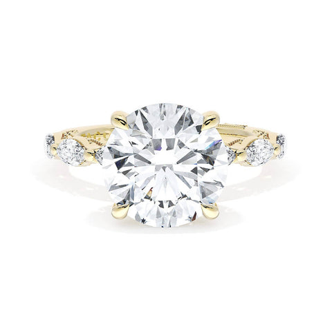 Tacori Sculpted Crescent Round Solitaire Engagement Ring 42228RD9Y