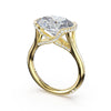Tacori Founder's Collection Oval East-West Semi Bezel Solitaire Engagement Ring 4252.4OV12.5X9Y
