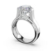 Tacori Sculpted Crescent Round Wide Band Solitaire Engagement Ring 4266RD9