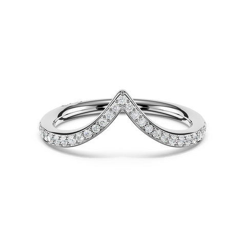 Tacori Sculpted Chevron Pavé-Traced 1/2 Way Ladies Band 437B12