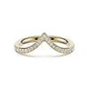Tacori Sculpted Chevron Pavé-Traced 1/2 Way Ladies Band 437B12