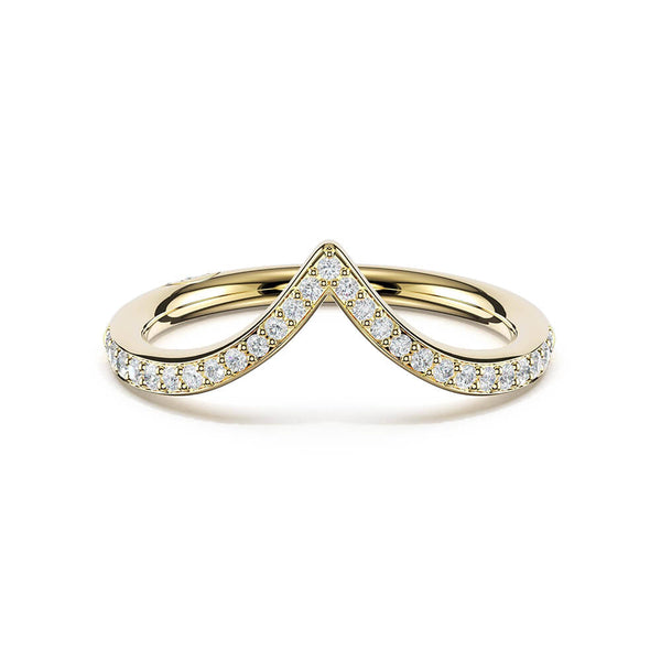 Tacori Founder's Collection Sculpted Chevron Pavé-Traced Ladies Band 437B12Y