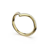 Tacori Sculpted Chevron Pavé-Traced 1/2 Way Ladies Band 437B12