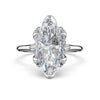 Tacori Sculpted Crescent Marquise Petal-Crown Pavé Accent Solitaire 438MQ14.5X7.5