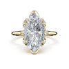 Tacori Sculpted Crescent Marquise Petal-Crown Pavé Accent Solitaire 438MQ13X6.5Y