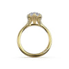 Tacori Sculpted Crescent Marquise Petal-Crown Pavé Accent Solitaire 438MQ13X6.5Y