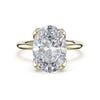 Tacori Sculpted Crescent Oval Sculpted Petal-Pavé-Prong Solitaire 446OV9.5X7Y