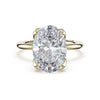 Tacori Sculpted Crescent Oval Sculpted Petal-Pavé-Prong Solitaire Ring 446OV9.5X7Y