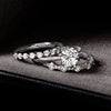 A.JAFFE 18K White Gold Round Center Engagement Ring MECRD2757/208