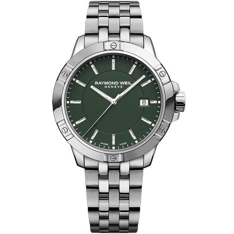 Raymond Weil Tango Classic Men's Quartz Green Dial Watch 8160-ST-52041