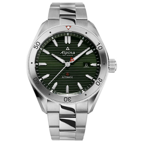 Alpina ALPINER 4 Green Dial Stainless Steel Automatic Men's Watch AL-525GR5AQ6B