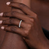 Gabriel & Co. Portofino 14K White Gold 11 Stone French Pave Set Diamond Wedding Band AN11179W44JJ