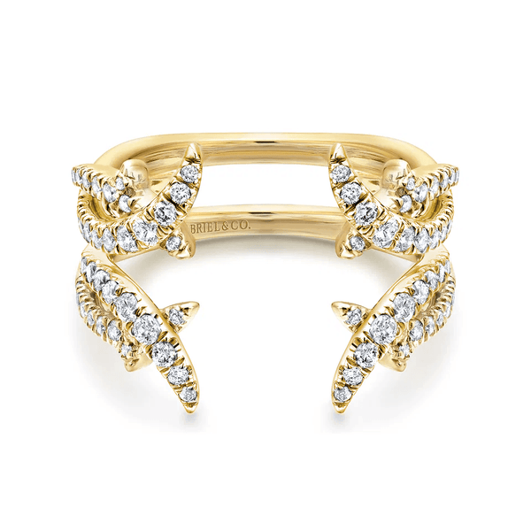 Gabriel & Co. 14K White and Yellow Gold Diamond Ring Enhancer AN12542S-Y44JJ