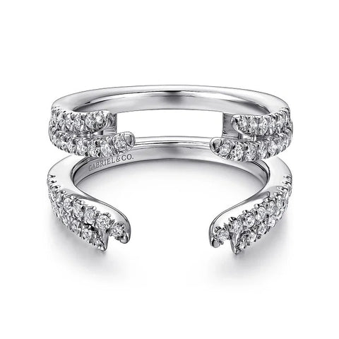 Gabriel 14K White Gold Diamond Ring Enhancer AN12546M-W44JJ