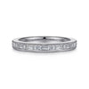 Gabriel & Co. Raigne 14K White Gold Channel Set Baguette and Round Diamond Anniversary Band - 0.38 ct AN15571W44JJ