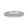 Gabriel & Co. York 14K White Gold Round Diamond Anniversary Band AN16291W44JJ