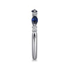 Gabriel & Co. Erin 14K White Gold Marquise Sapphire and Diamond Anniversary Band AN16474W44SA