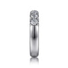 Gabriel & Co. Lecce 14K White Gold 7 Stone French Pave Diamond Wedding Band AN6066W44JJ
