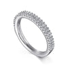 Gabriel & Co. Thailand 14K White Gold Double Row Diamond Anniversary Band - 0.3 ct AN7748W44JJ