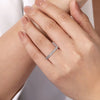 Gabriel & Co. Thailand 14K White Gold Double Row Diamond Anniversary Band - 0.3 ct AN7748W44JJ