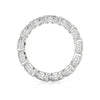 Michael M CROWN 18K White Gold Pear Shape Eternity Wedding Band B329